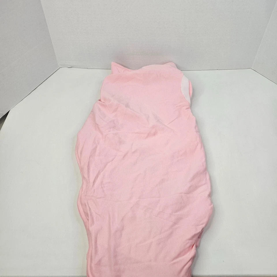 Aden + Anais Essential 包裹式襁褓拉链底部可穿戴粉色尺寸 4-6 个月 (2) — 第 3/4 张图片