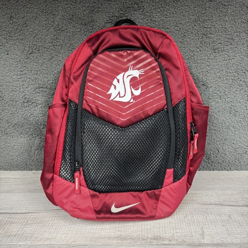 Washington State Cougars University Backpack Burgundy Nike Max Air Wsu Bag