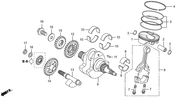 13310-NX7-010 ホンダレーシング HRC クランクシャフトCOMP HD店