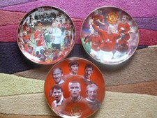 3 DANBURY MINT MANCHESTER UNITED FC COLLECTOR PLATES