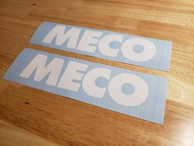 MECO concrete saw Decals Stickers 8'' GLOSS White Fast