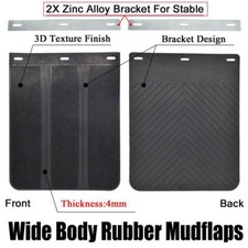 2x Universal Heavy Duty Rubber Mudflaps Mud Flaps Splash Guards Mudguard 15x12