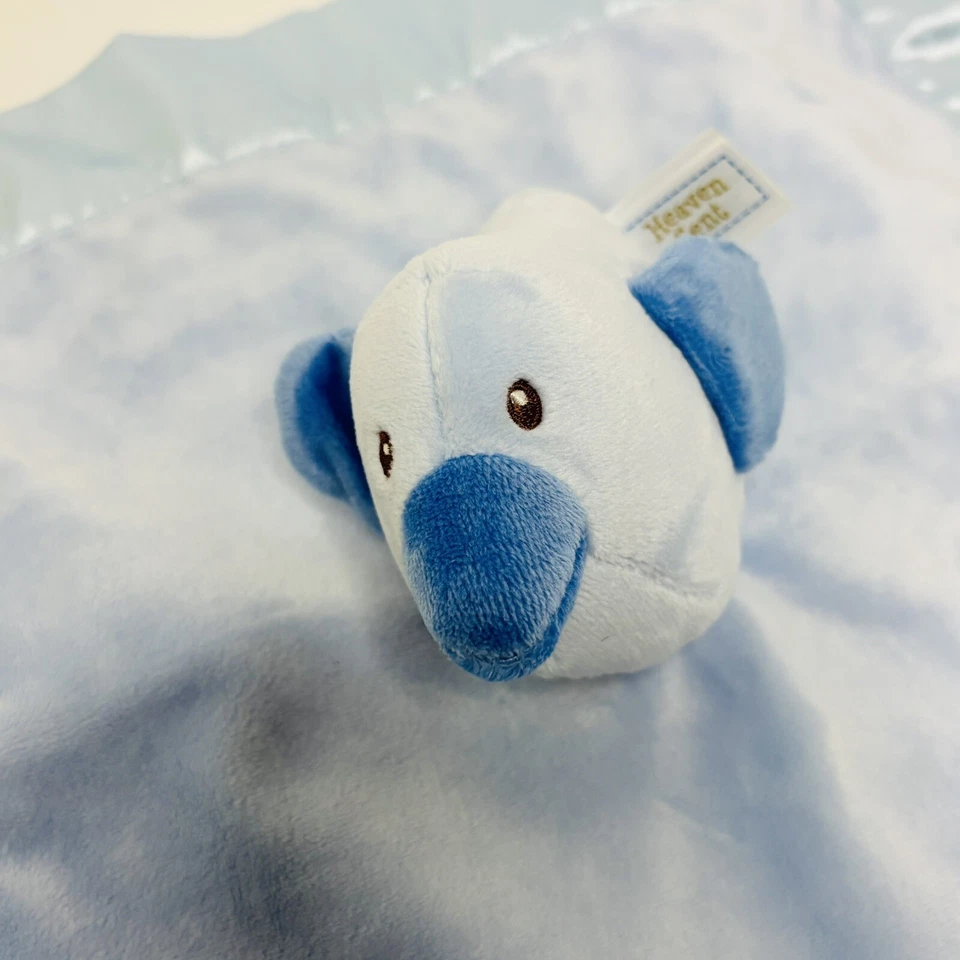 Manta de seguridad Heaven Sent Blue Bird felpa polar corazón cruzado Lovey Foto 3 de 4