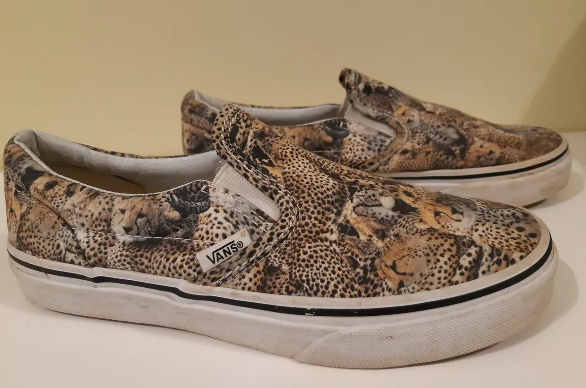 Leopard print vans size cheap 4