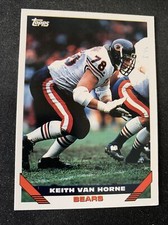 1993 Topps Football Card #657 Keith Van Horne Chicago Bears NMMt Free Shipping!