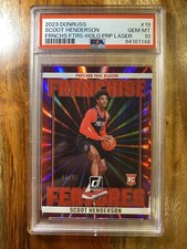 2023 Donruss Scoot Henderson Franchise Features RC Purple Laser /99 PSA 10 POP 1
