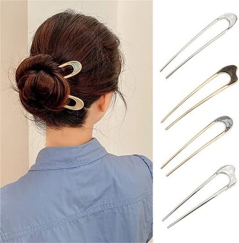 Hair pins U shaped Alligator Golden Matel Clips Crocodile Hair Grips Accessories - Picture 35 of 41