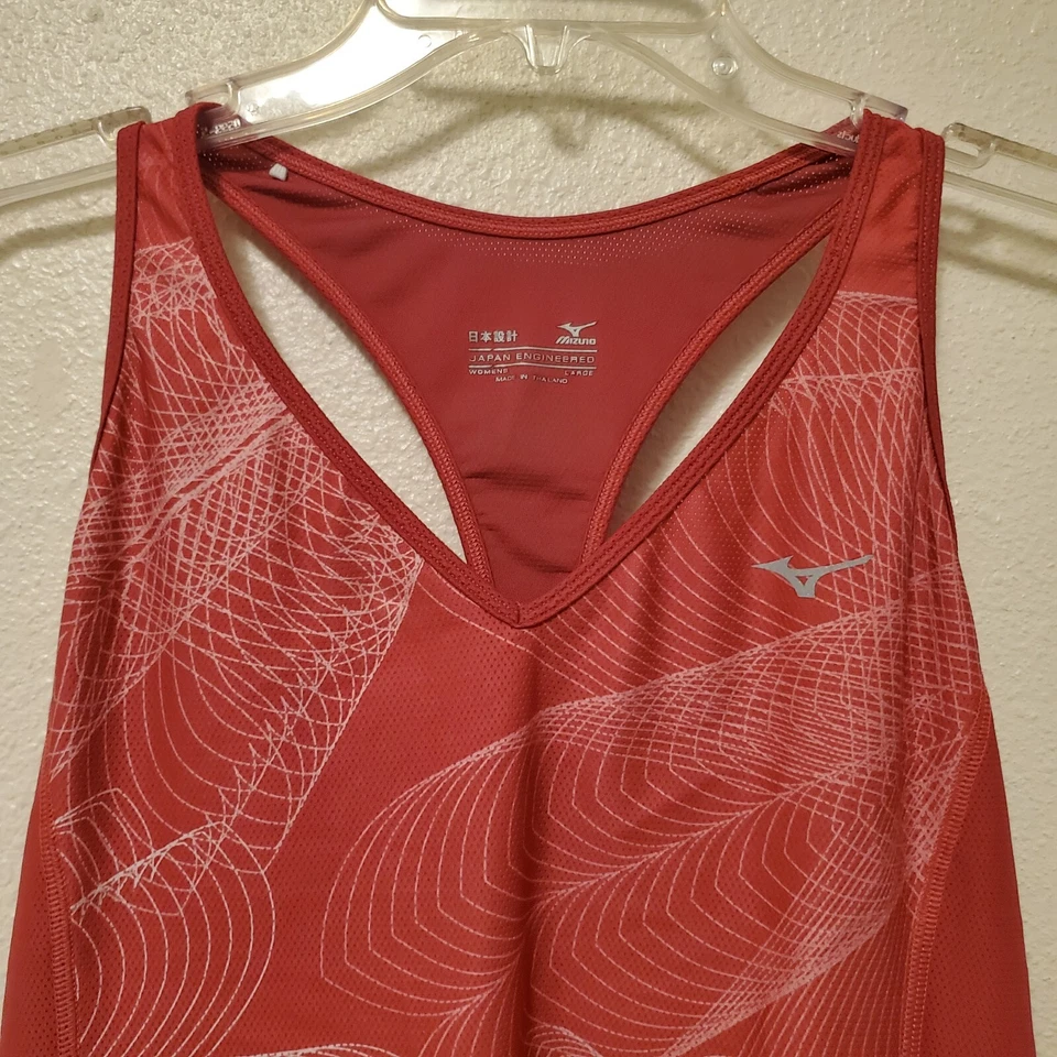 Juego de 2 camisetas sin mangas Mizuno para mujer Body Cooling para correr púrpura rojo talla grande Foto 3 de 4
