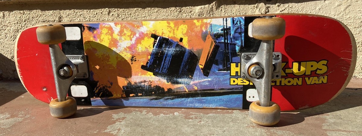Vtg Hook Ups Skateboard Deck Complete Destruction Van- Very
