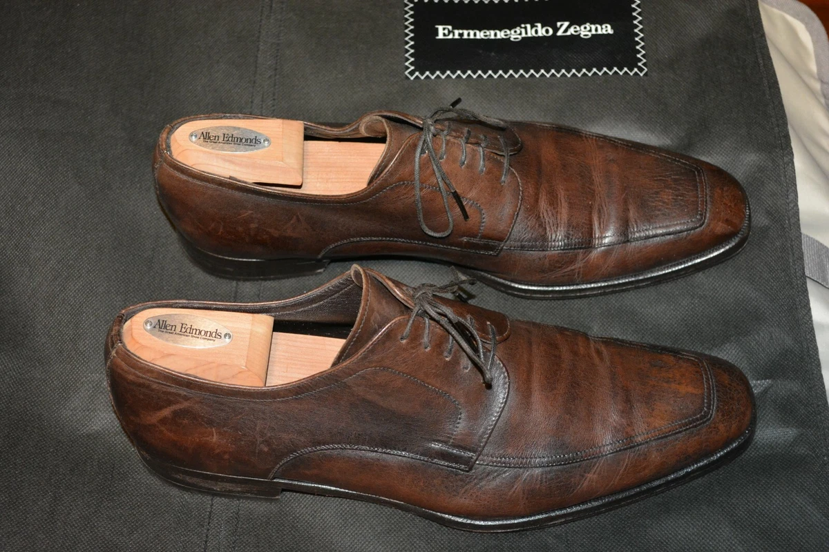 Ermenegildo Zegna Dress Shoes 12 D Italy Patina