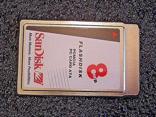 SanDisk PCMCIA 8MB Flash Memory Card ATA SDP3B Warranted