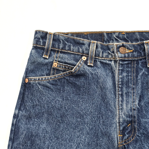 VINTAGE LEVI'S 505 ORANGE TAB JEANS 33x32 ACID WASH REGULAR STRAIGHT 90's USA - Picture 4 of 11