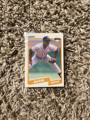 why is the 1990 fleer jose uribe card rare Jose Uribe Error Card (wrong DOB) 1990 Fleer Baseball #74, Giants, Rare!