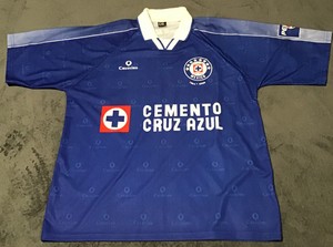 cruz azul retro jersey