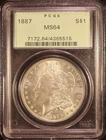 1887-P Morgan Silver Dollar - PCGS MS64 OGH! Beautiful Flashy & Choice Coin!