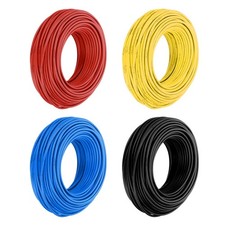 4 Roll 12 Gauge Automotive Wire,100ft 24V Wire for Car,4 Colors