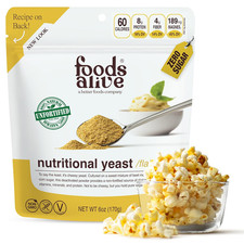 Foods Alive Premium Nutritional Yeast Flakes Non-Fortitied,Non-Gmo, Vegan,Gluten