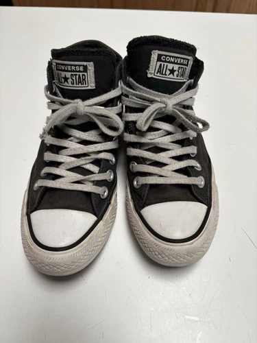Converse All Star Chuck Taylor nere da donna taglia 6 linguetta spessa