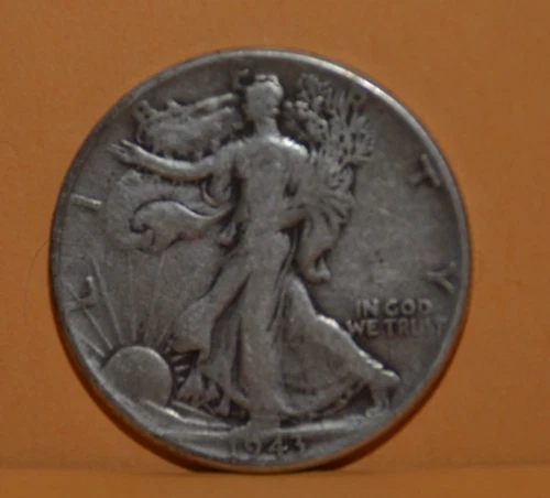 1943 US Liberty Walking half dollar