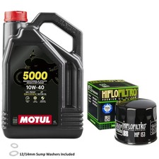 944 ST2 Oil and Filter Kit Motul 5000 10w40 4L Ducati 2003 Inc Washer 9.19 per litre