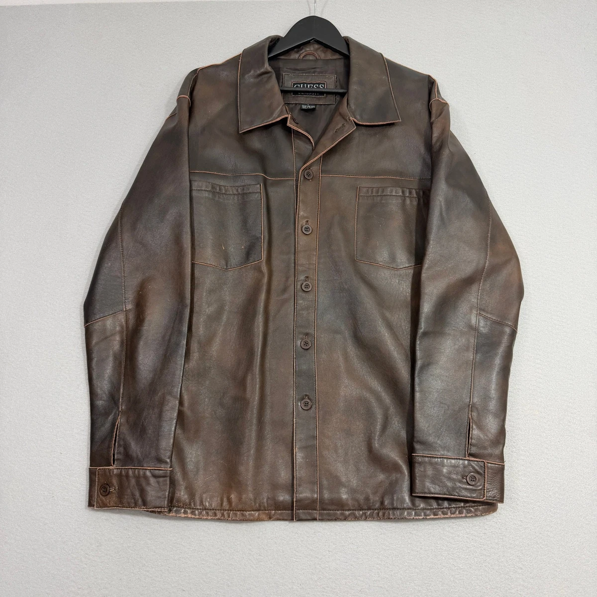Nappa Leather Jacket In Men's Coats & Jackets for sale | eBay