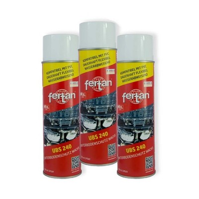 3x Fertan UBS 240 Spray 500 ml Schutzwachs Unterbodenschutz Hohlraumschutz
