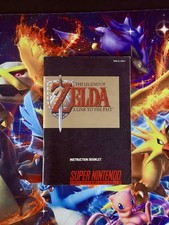 Legend Of Zelda A Link To The Past Instruction Manual Only Super Nintendo SNES