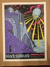 BLACK SABBATH POSTER SABBATH BLOODY SABBATH 50TH ANNIVERSARY 2 SIDED Blacklight