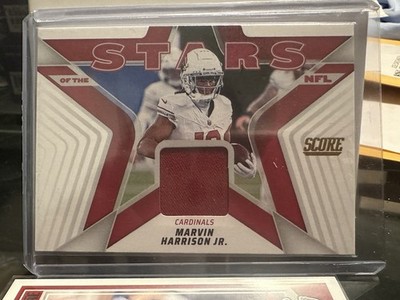 Marvin Harrison Jr Cardinals Patch Panini #SNJ-MHN NFL  Score