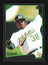 Rajai Davis Oakland Athletics 2009 Topps Black #376 SN /58