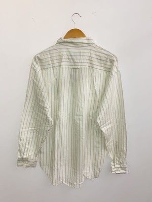 STUSSY 24SS Classic striped shirt Long sleeve shirt M Cotton WHT  