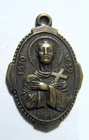 vintage Catholic first Black  Saint Martin de Porres religious pendant 54297