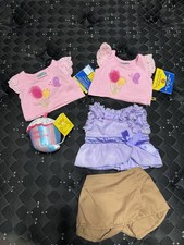 Build A Bear T Shirt Shorts Happy Birthday Cupcake Lot