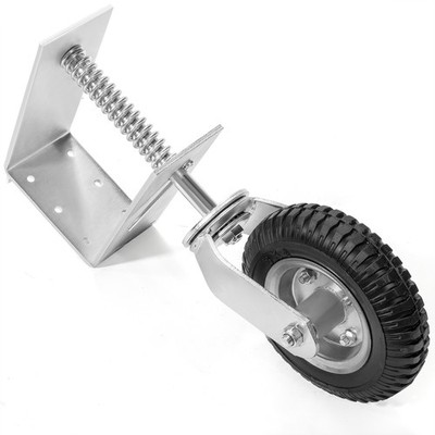 Stark USA Universal 8'' Spring-Loaded Gate Wheel Caster Flat-Free Tire Swivel