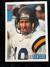 1993 Bowman Harry Newsome #43 Minnesota Vikings Football Card In Protective Slee