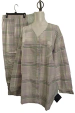 Charter Club Intimates Women's Winter Skies Nordic Flannel 2-PC Pajama Set M NWT
