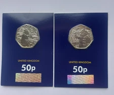 Two Paddinton Bear 50p's. Station and Buckingham Palace. BUNC 2018