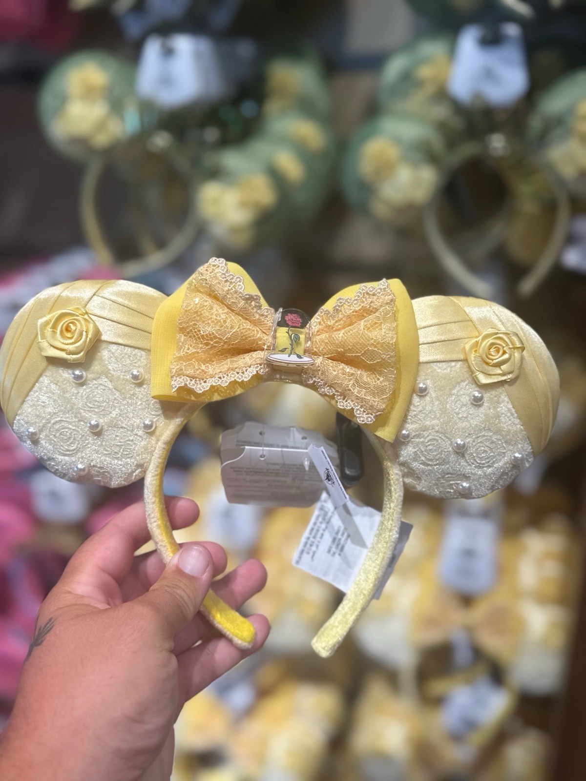 Disney Parks 2026 WDW Princess Belle Beauty & The Beast Ears Headband New