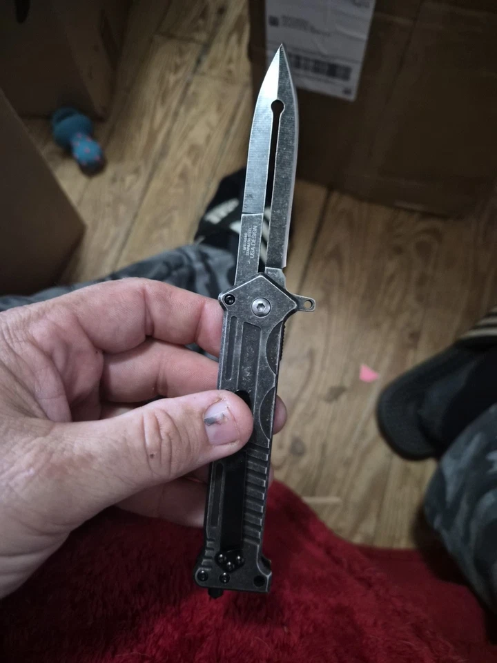 MTECH USA MT-A840P Spring Assisted Joker Knife, 4.75-Inch Closed,Stonewash - Image 3 of 4