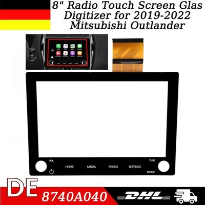 Radio 8" Touchscreen Digitizer für Mitsubishi Outlander 2019-22 MK3 SAT 2 Knöpfe - Bild 1 von 4