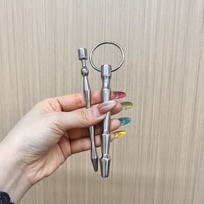 2 Typ Edelstahl Penisplug Prinzenzepter Enhance Sound Dilator Harnröhren Dehner