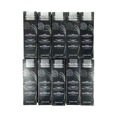 Lot Of 10 Perlier Black Rice Platinum Eye Contour Serum Beauty 1.5oz New Sealed