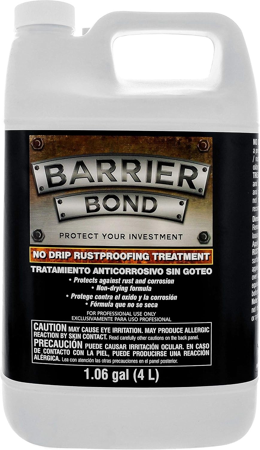 Barrier Bond - No-Drip Undercoating, 1 Gallon,  Rust Inhibitor, Rust Preventi...