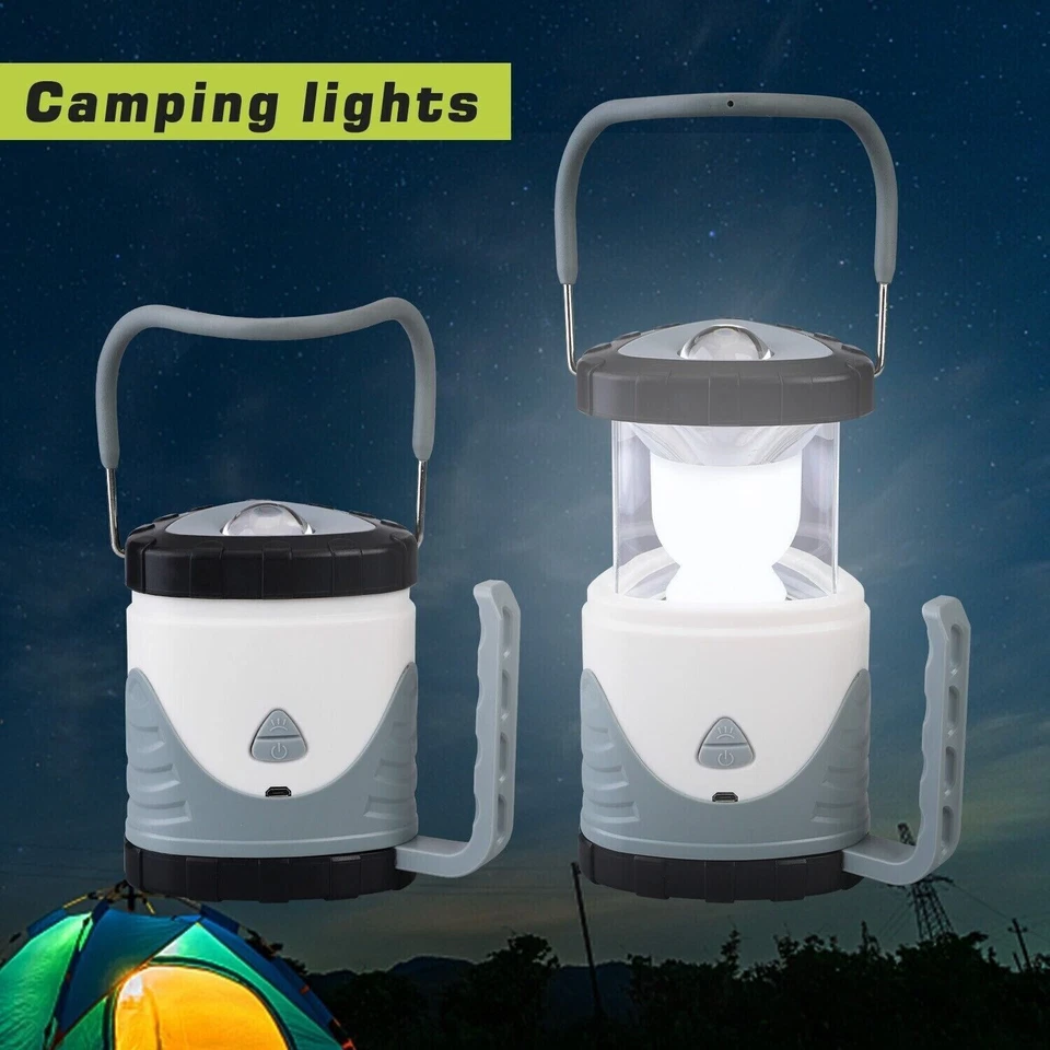 Retractable LED Camping Lantern Rechargeable Outdoor Emergency Lamp - Image 2 of 4