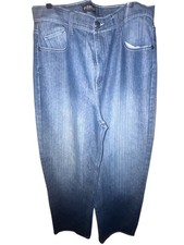 Vintage y2k Wide Leg Jeans Baggy Skater Old Skool Cyber Mall Goth 34x33
