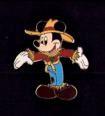 Disney WDW Halloween 2000 Mickey Mouse as Scarecrow Pin