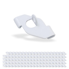 100x Deckenclips für Odenwalddecken - Rasterdecken Montage | mit Öse | weiss
