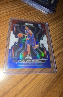 2021-22 Panini Prizm - Cade Cunningham #282 Red White & Blue Prizm (RC)