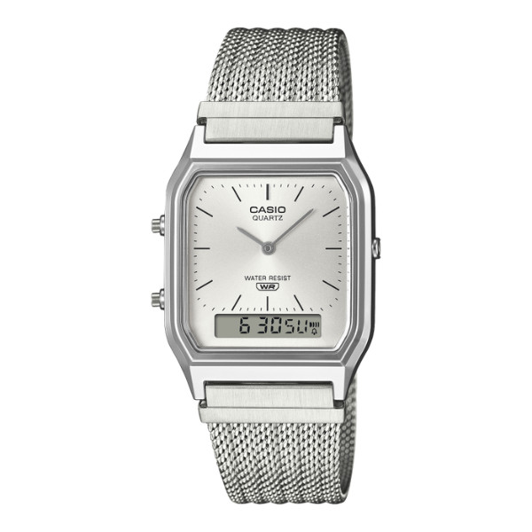Casio Vintage Armbanduhr Silber AQ-230EM-7AEF-image