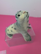 6.5 Vintage Mohair Steiff Robby Seal Tagged 1960 s Great Color Si